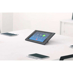 Heckler iPad Desk Mount Black Grey Zoom Room Console for iPad 9.7