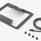 Heckler Stand for Logitech Tap (H660-BG), black grey, close-up of bumpers and braided-nylon 5m CAT 6 cable