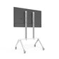 Heckler AV Cart Base Configuration, close-up of built-in cable management keeping cords organised and out of sight