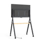 Heckler Rolling Stand for DTEN D7 55-inch (H965-BG), close-up of wood tray holding DTEN stylus