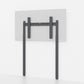 Side view of Heckler AV Wall Structure (H800-BG) in black grey, transferring equipment weight to the floor