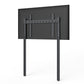 Close-up of the Heckler AV Wall Structure (H800-BG) in black grey, showing its steel frame