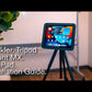 Demonstration of Heckler Tripod Mount MX for iPad showing installation, cable management, and multi-accessory mounting features.