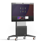 Salamander Designs TV Cart Electric Lift Mobile Stand Designed for Webex Board Pro 75