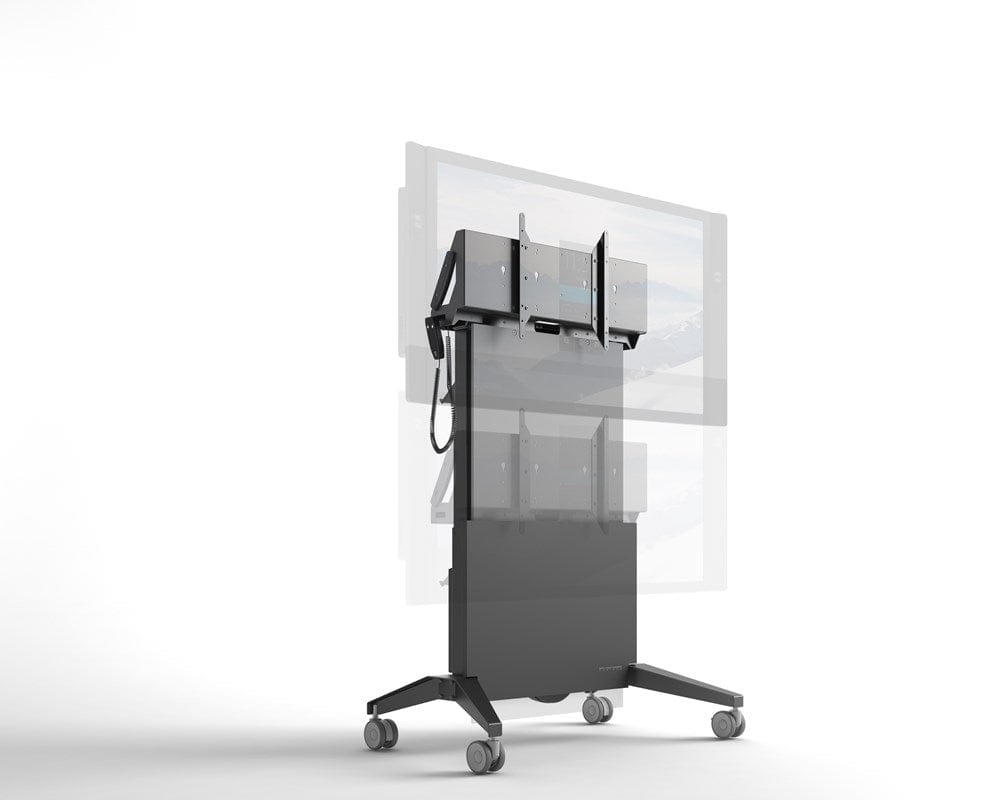 Salamander Designs TV Cart Graphite Grey Electric Lift, Mobile Stand for 50" Surface Hub 2S & 3