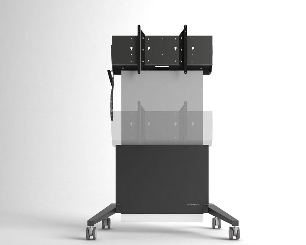 Salamander Designs TV Cart Graphite Grey Electric Lift, Mobile Stand for 50" Surface Hub 2S & 3