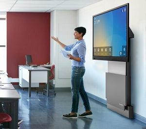 Salamander Designs TV Cart Graphite Grey Electric Lift Wall Stand for 50" Surface Hub 2S & 3