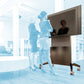 Image showing the integrated cable management system keeping wires hidden and organised.