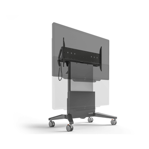 Salamander Electric Lift Wall Stand with large screen, showcasing clean, modern design.