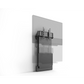 Salamander Electric Lift Wall Stand side angle showing integrated cable management