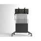 Salamander X-Large Electric Lift Mobile Cart, side view showing telescopic design and caster wheels