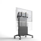 Salamander Designs Electric Lift XL Mobile Stand for 85-inch Surface Hub 2S & 3, side view with handles