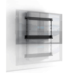 Heavy-duty VESA wall mount with smooth manual height adjustment and counter-spring support.