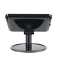 Secure tabletop Surface mount with cable management, exposed home button, and flexible mounting options.